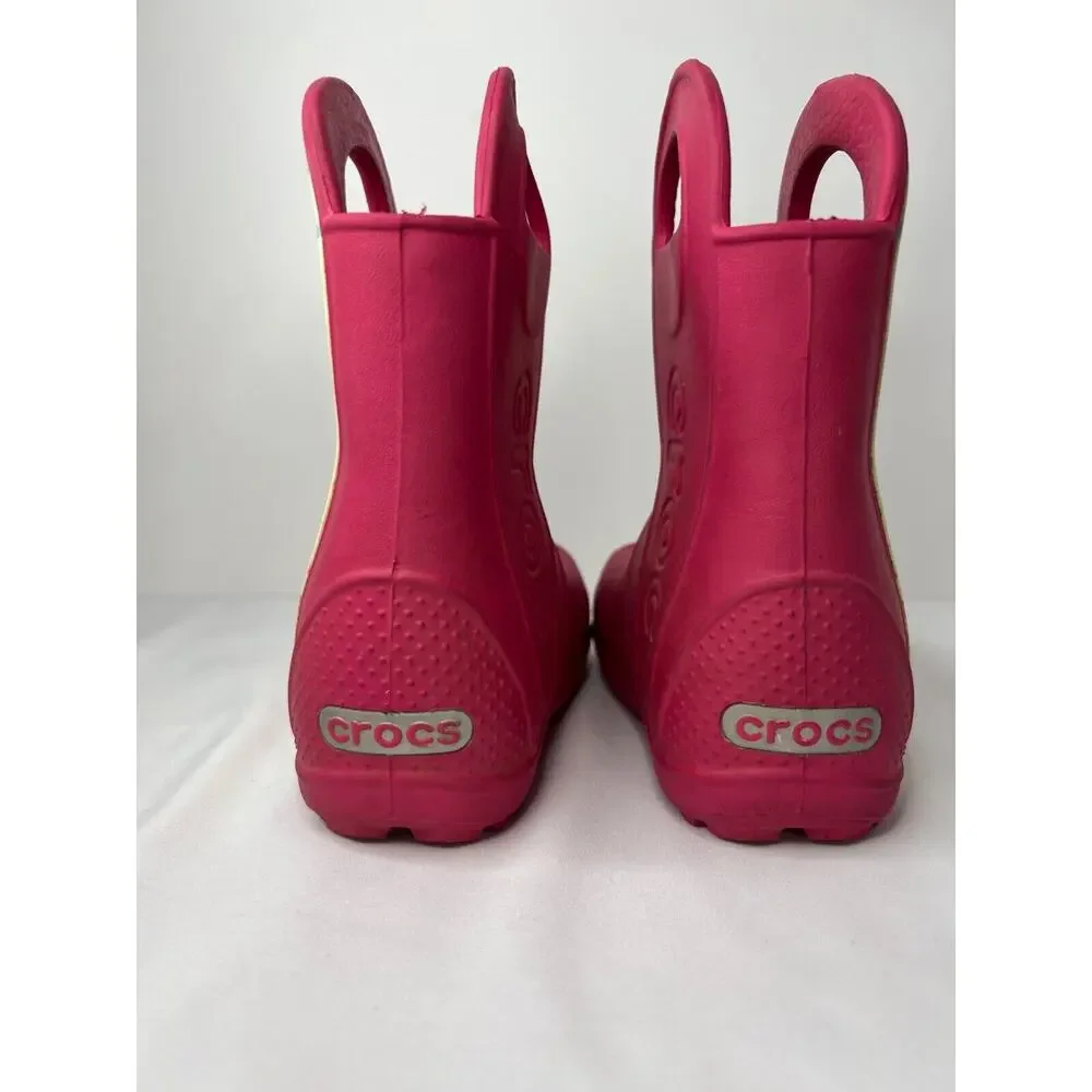 Crocs Kids' Rain Handle It Rain Boots Waterproof Kids' Shoes C6
